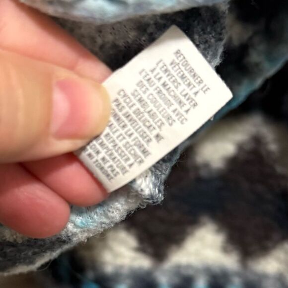 Aerie Blue and Black Patterned Turtleneck Sweater Size M - Picture 10 of 11